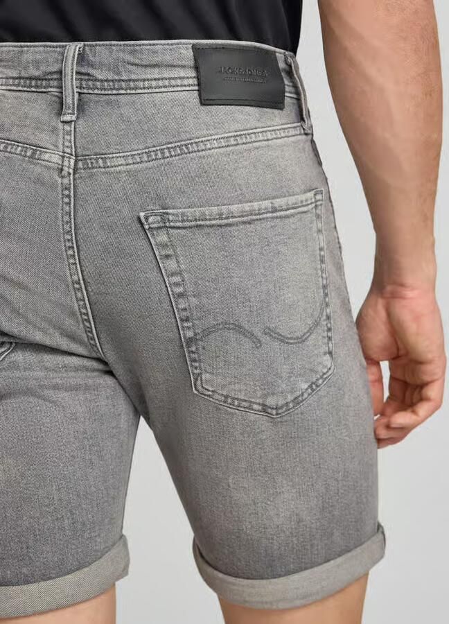 JACK & JONES JEANS INTELLIGENCE JJIRICK JJIORIGINAL denim regular short grey denim - Foto 5