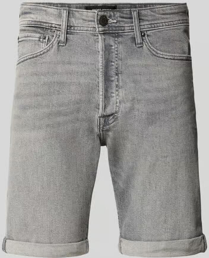 JACK & JONES JEANS INTELLIGENCE JJIRICK JJIORIGINAL denim regular short grey denim - Foto 6
