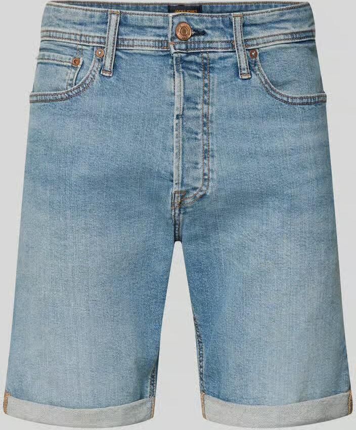 JACK & JONES JEANS INTELLIGENCE JJIRICK JJIORIGINAL denim regular short blue denim - Foto 5