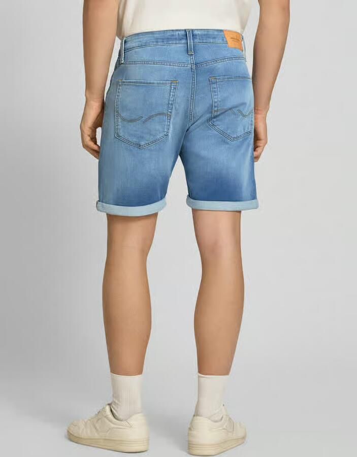Jack & Jones Short JJIRICK met omslag en knoopsluiting voor de zomer effen regular fit web five-pocket-stijl elastisch - Foto 7