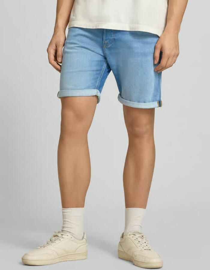 Jack & Jones Short JJIRICK met omslag en knoopsluiting voor de zomer effen regular fit web five-pocket-stijl elastisch - Foto 9