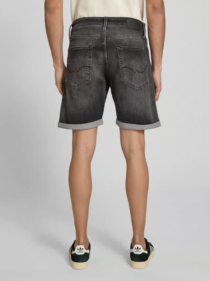 JACK & JONES JEANS INTELLIGENCE regular bermuda short JJIRICK JJICON black denim - Foto 11