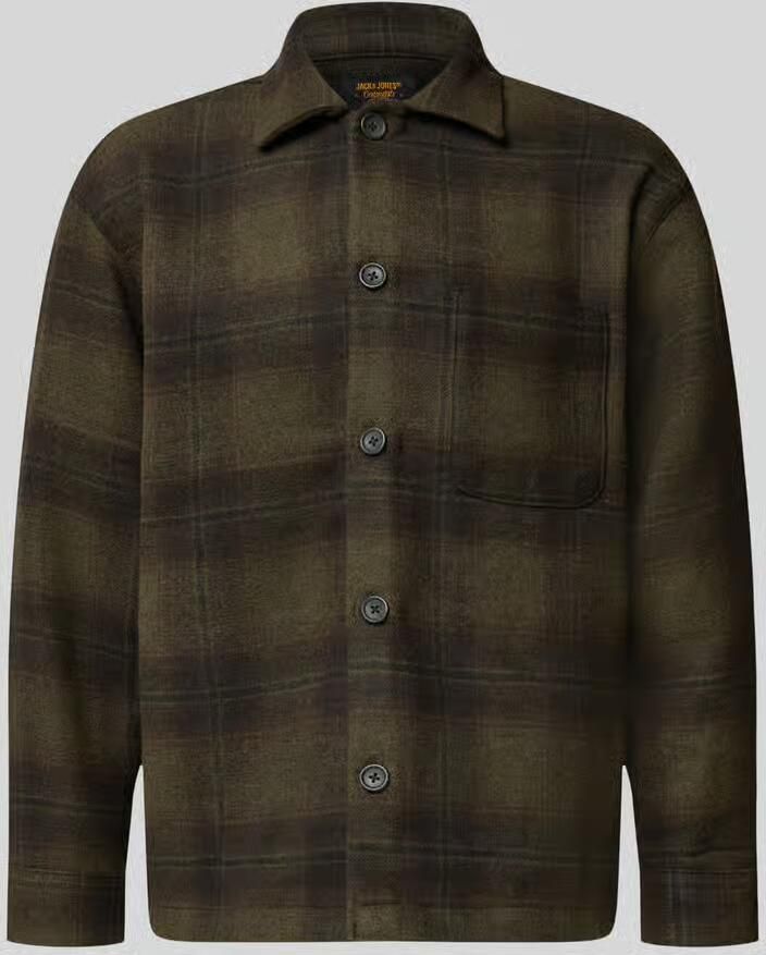 Jack & jones Regular Fit overhemdjack met borstzak model 'SOHO OLLIE'