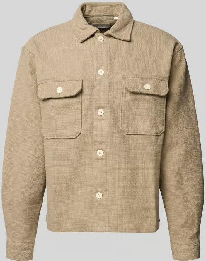 Jack & jones Regular fit overhemdjack met structuurpatroon model 'Upstate'