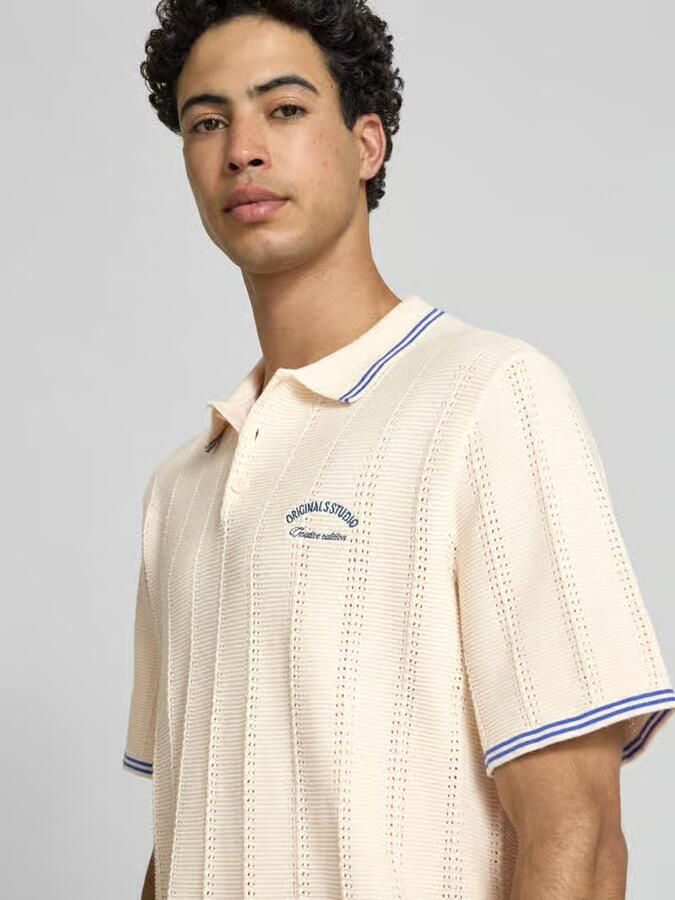Jack & jones regular fit poloshirt in brei-look model 'Menton'