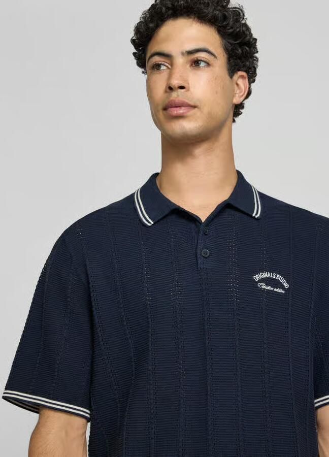 Jack & jones regular fit poloshirt in brei-look model 'Menton'
