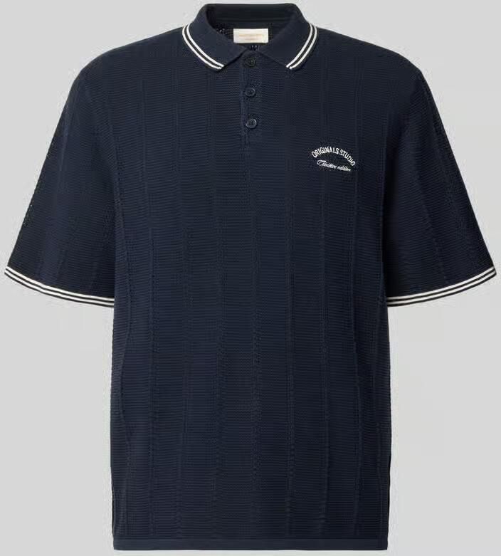 Jack & jones regular fit poloshirt in brei-look model 'Menton' - Foto 2