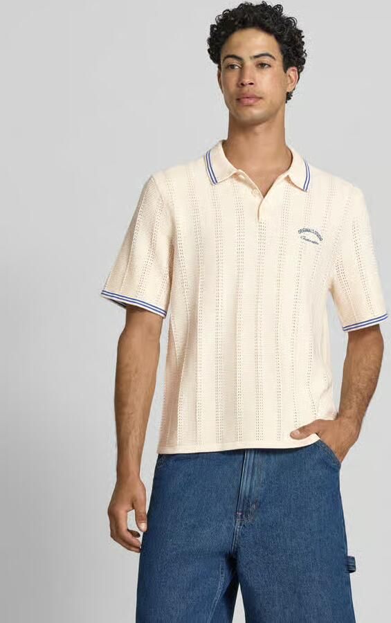 Jack & jones regular fit poloshirt in brei-look model 'Menton' - Foto 3