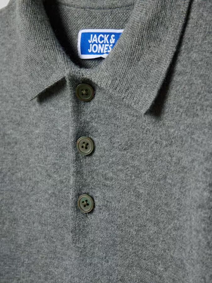 Jack & jones Regular fit poloshirt in gebreide look model 'Bradfort'