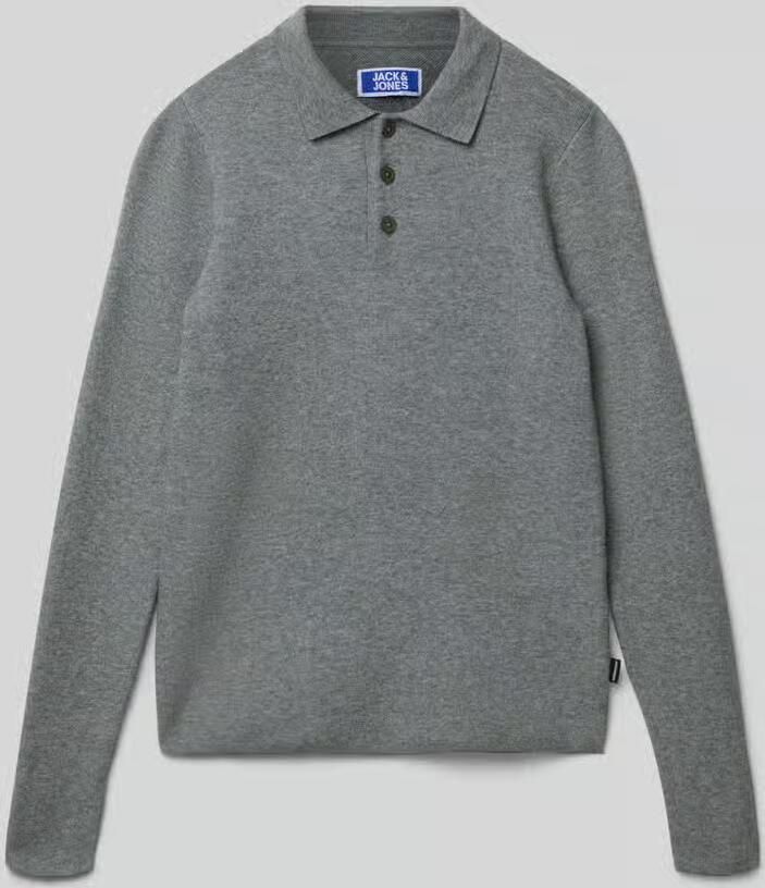 Jack & jones Regular fit poloshirt in gebreide look model 'Bradfort' - Foto 2