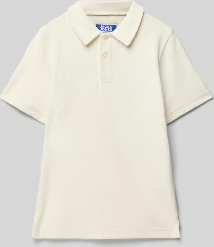 Jack & jones Regular fit poloshirt met korte knoopsluiting