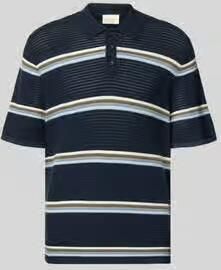 Jack & jones regular fit poloshirt met streepmotief model 'MAINE'