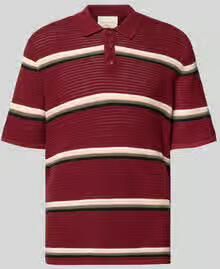 Jack & jones regular fit poloshirt met streepmotief model 'MAINE'