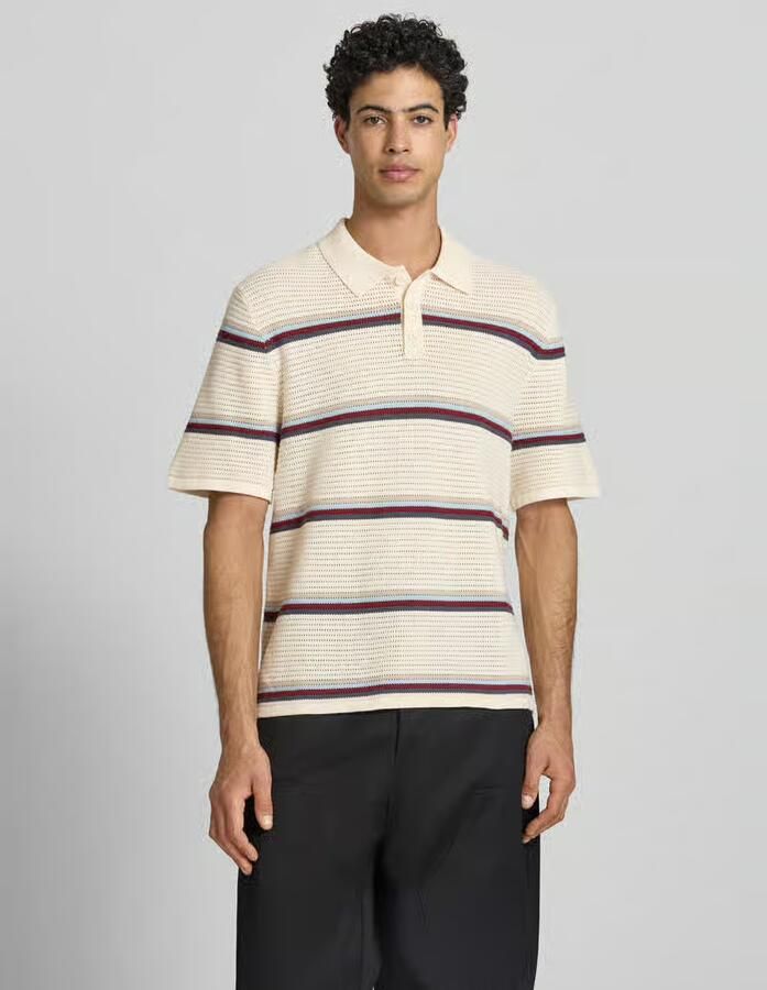 Jack & jones regular fit poloshirt met streepmotief model 'MAINE' - Foto 2