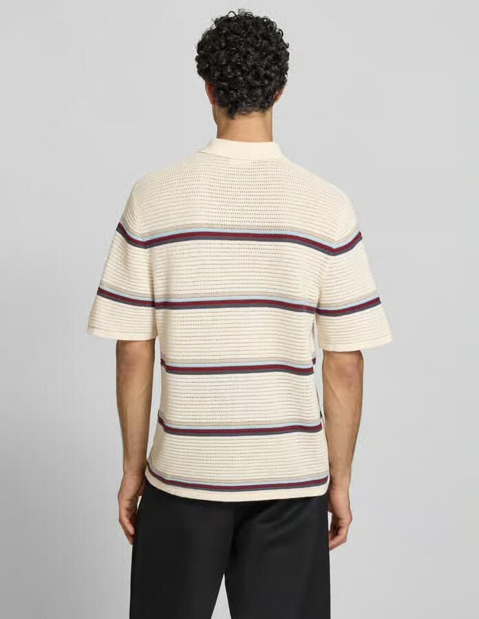 Jack & jones regular fit poloshirt met streepmotief model 'MAINE' - Foto 3