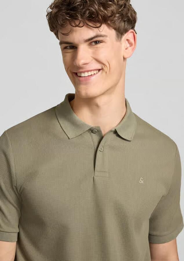 Jack & jones regular fit poloshirt met structuurpatroon model 'AUSTIN' - Foto 5