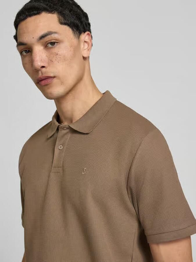 Jack & jones regular fit poloshirt met structuurpatroon model 'AUSTIN' - Foto 4
