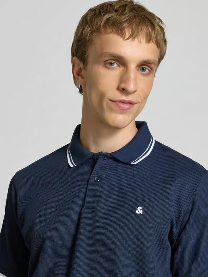 Jack & jones regular fit poloshirt met structuurpatroon model 'AUSTIN' - Foto 10