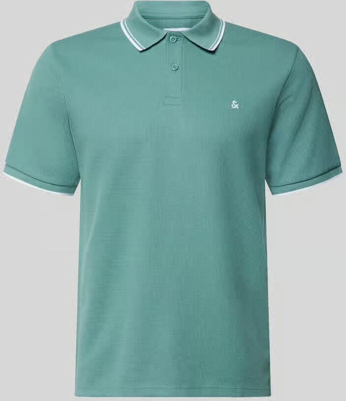 Jack & jones regular fit poloshirt met structuurpatroon model 'AUSTIN' - Foto 5