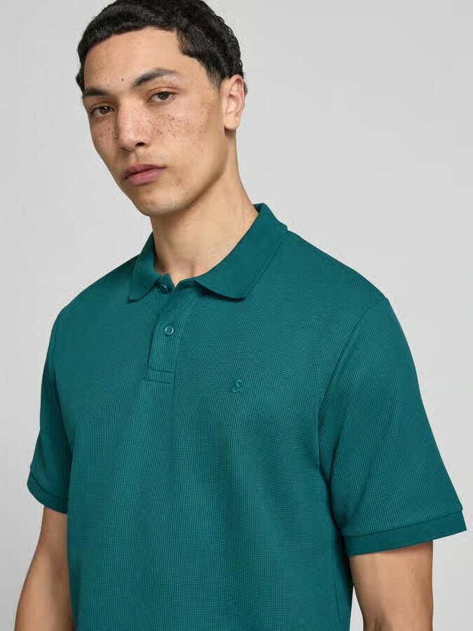 Jack & jones regular fit poloshirt met structuurpatroon model 'AUSTIN' - Foto 4