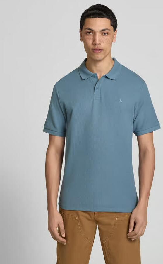 Jack & jones regular fit poloshirt met structuurpatroon model 'AUSTIN' - Foto 6