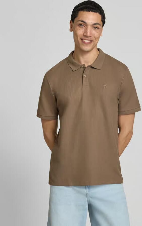 Jack & jones regular fit poloshirt met structuurpatroon model 'AUSTIN' - Foto 5