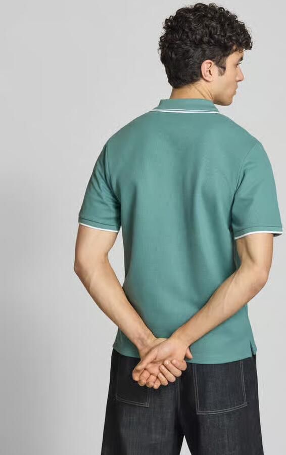 Jack & jones regular fit poloshirt met structuurpatroon model 'AUSTIN' - Foto 5