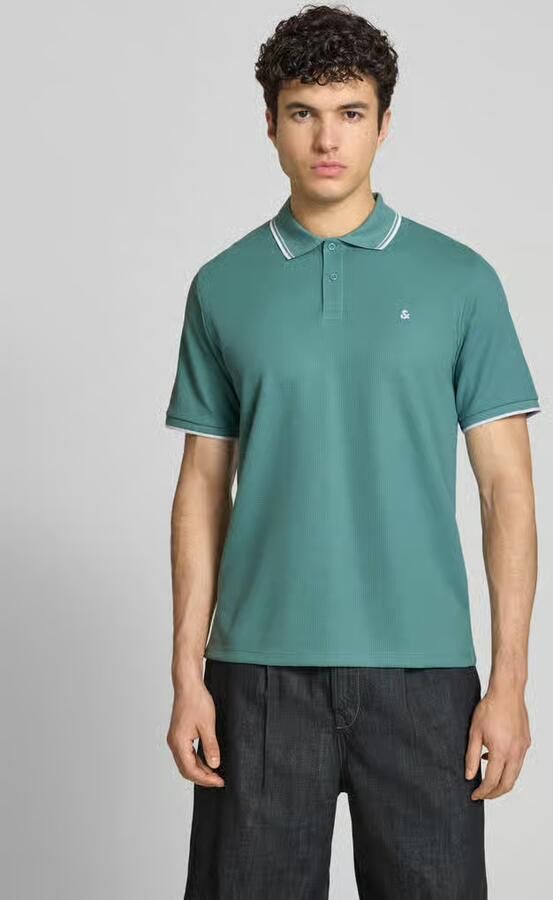 Jack & jones regular fit poloshirt met structuurpatroon model 'AUSTIN' - Foto 6