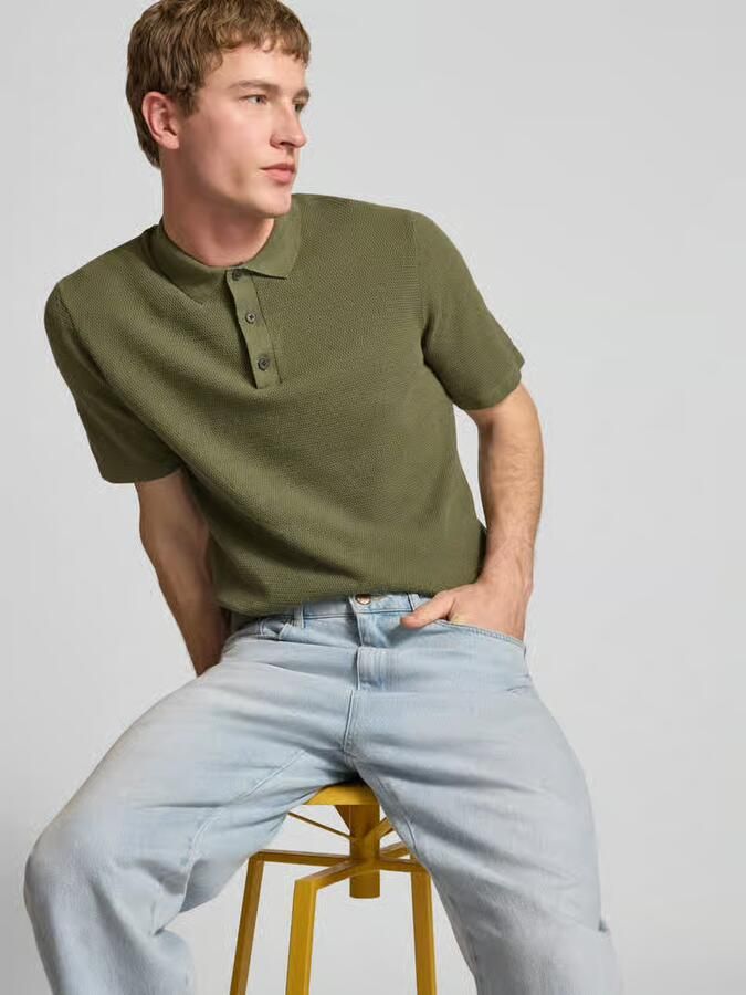 Jack & jones regular fit poloshirt met structuurpatroon model 'GEORGE' - Foto 2