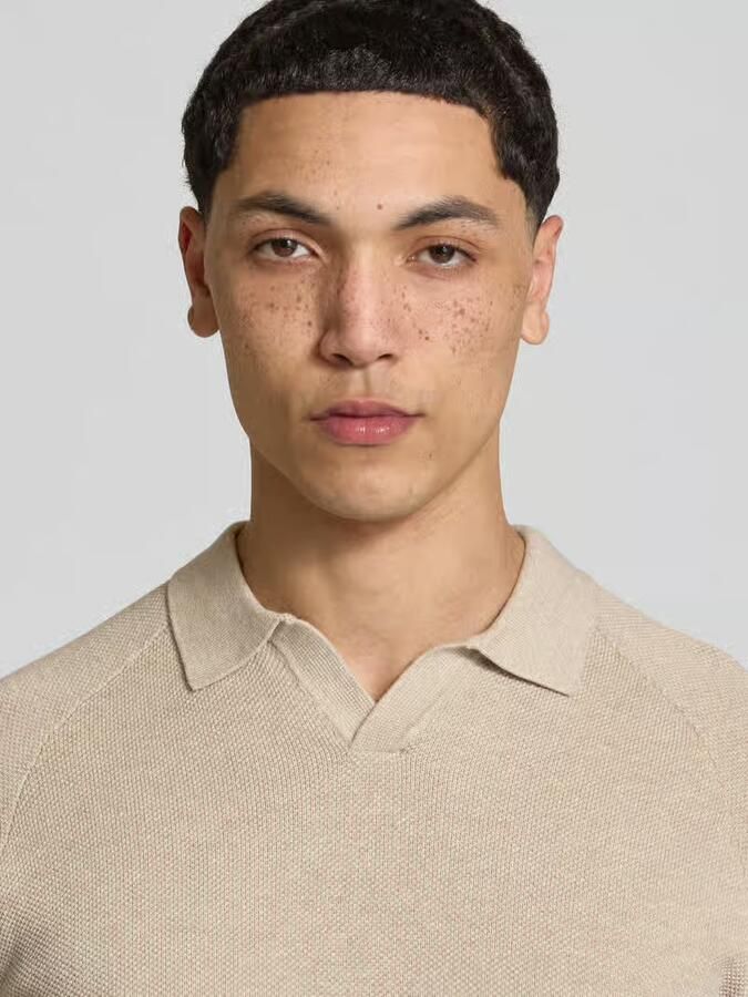 Jack & jones regular fit poloshirt met structuurpatroon model 'HILL'