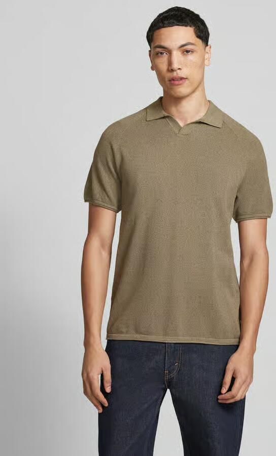 Jack & jones regular fit poloshirt met structuurpatroon model 'HILL' - Foto 3