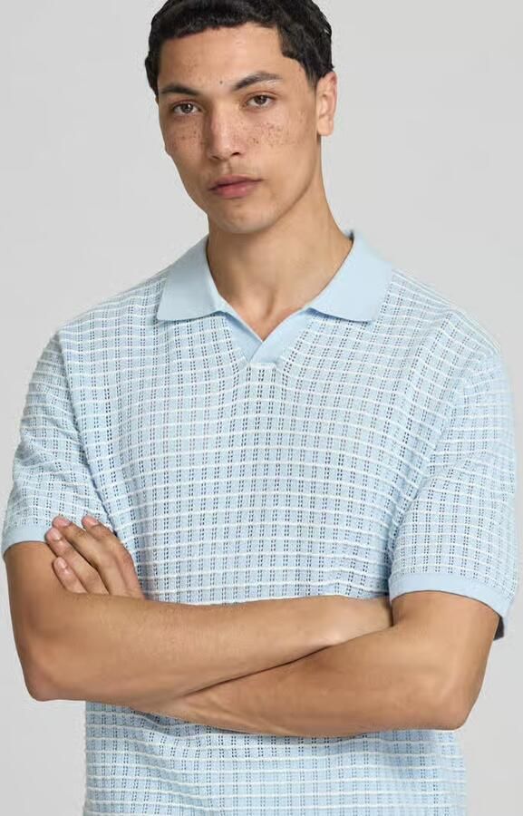 Jack & jones regular fit poloshirt met V-hals