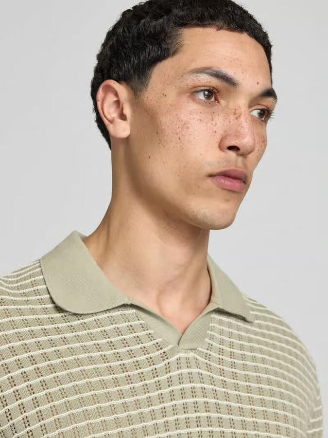 Jack & jones regular fit poloshirt met V-hals