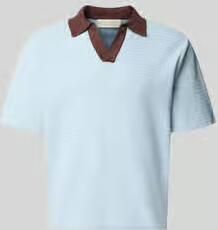 Jack & jones regular fit poloshirt met V-hals model 'COTEDAZUR'