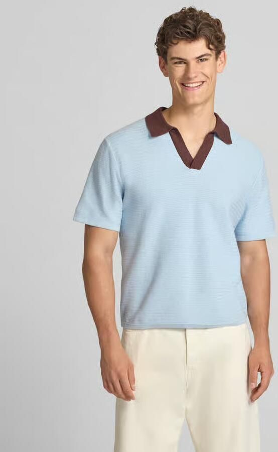 Jack & jones regular fit poloshirt met V-hals model 'COTEDAZUR' - Foto 3