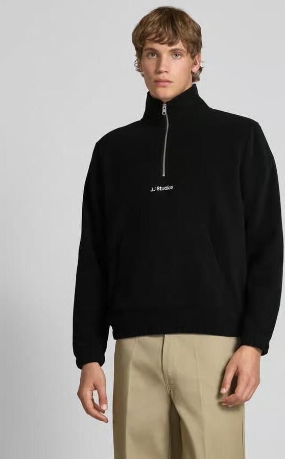 Jack & jones Regular fit schipperstrui met kangoeroezak model 'SOHO HALFZIP FLEECE' - Foto 9