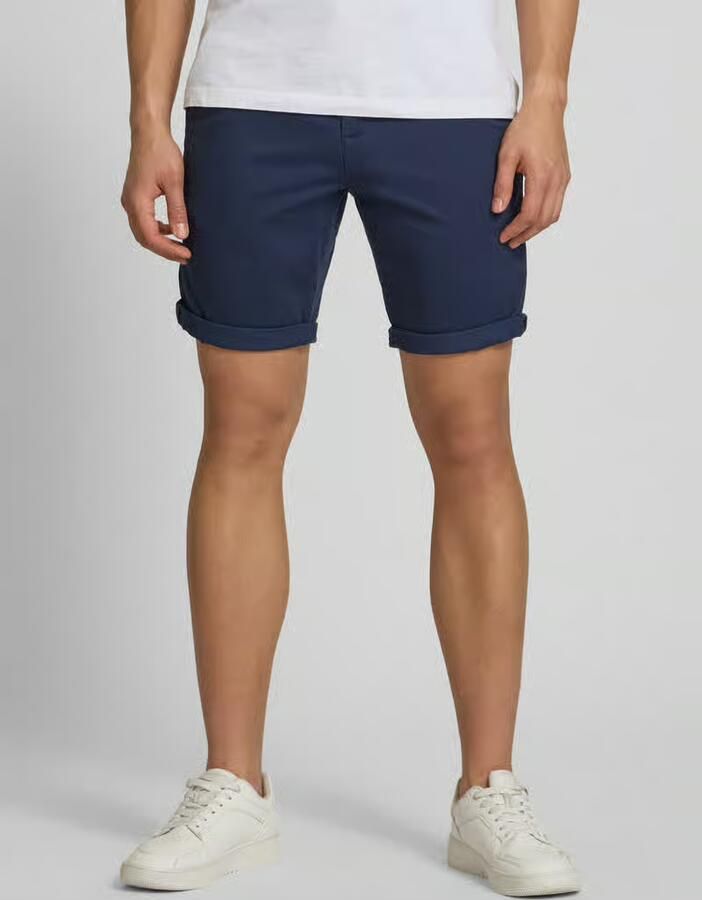 JACK & JONES PANTS STUDIO regular fit chino short JPSTBOWIE navy blazer - Foto 8