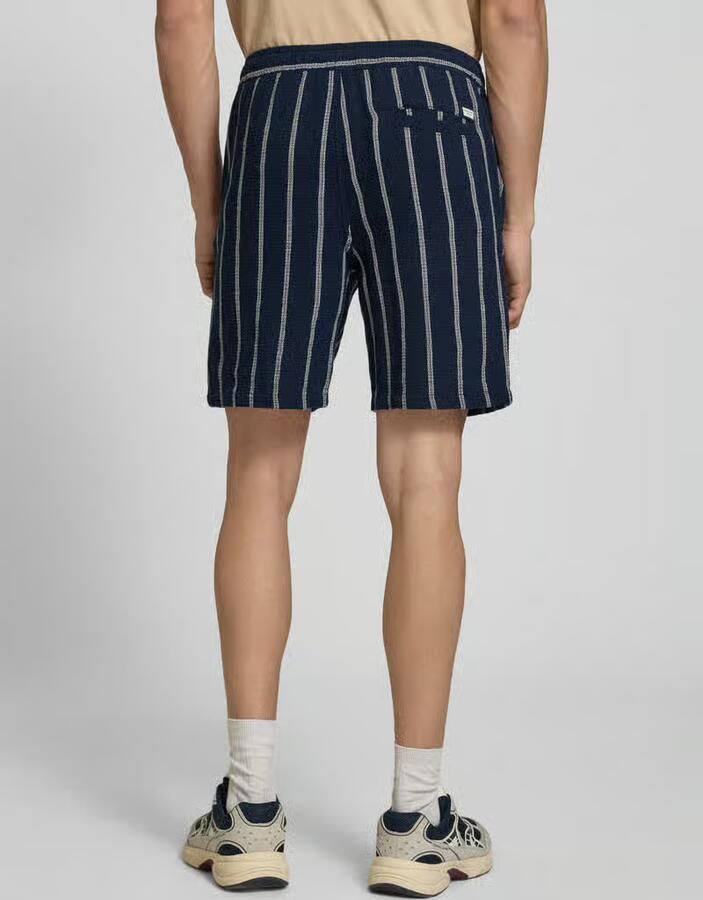 JACK & JONES PANTS STUDIO JPSTJAIDEN relaxed gestreepte casual short gebreid - Foto 5
