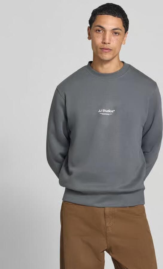 JACK & JONES ESSENTIALS relaxed fit sweater met print turbulence - Foto 6