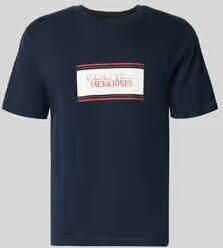 Jack & jones regular fit T-shirt met logoprint model 'Buster'