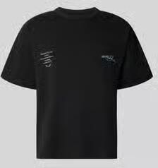 Jack & jones regular fit T-shirt met overgesneden schouders