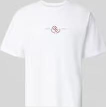 Jack & jones regular fit T-shirt met overgesneden schouders
