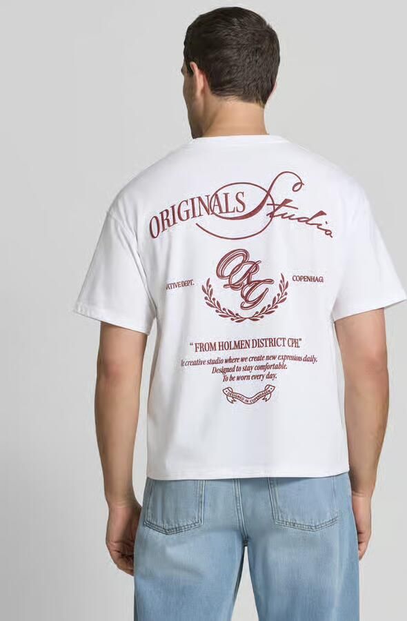 Jack & jones regular fit T-shirt met overgesneden schouders - Foto 2