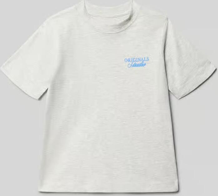 Jack & jones Regular fit T-shirt met statementprint model 'Bro'
