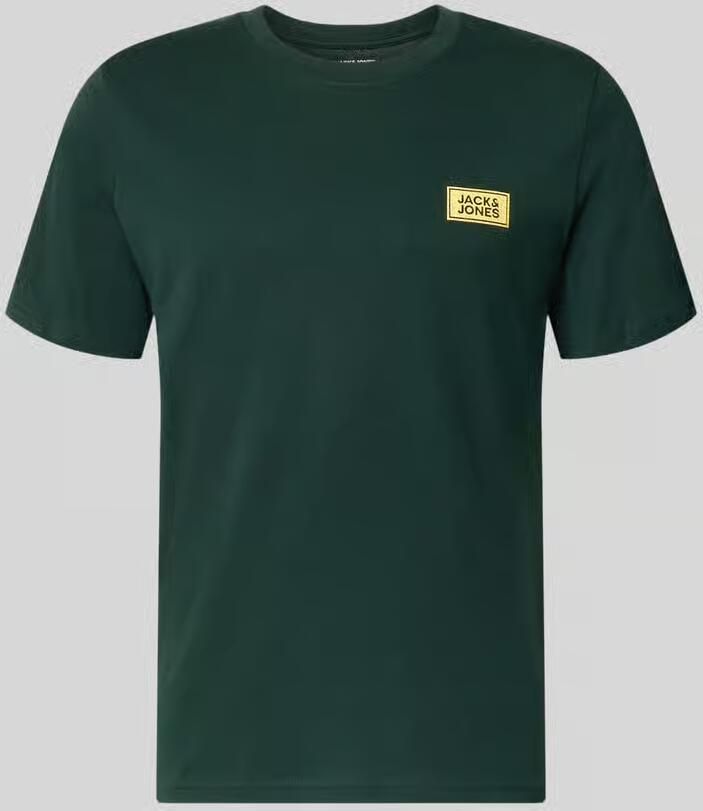 Jack & jones Regular fit t-shirt van puur katoen met labeldetail