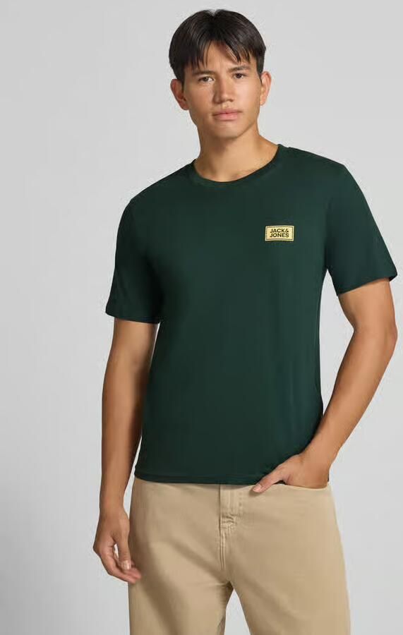 Jack & jones Regular fit t-shirt van puur katoen met labeldetail - Foto 3