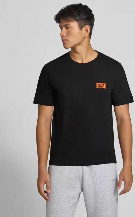 Jack & jones Regular fit t-shirt van puur katoen met labeldetail - Foto 3