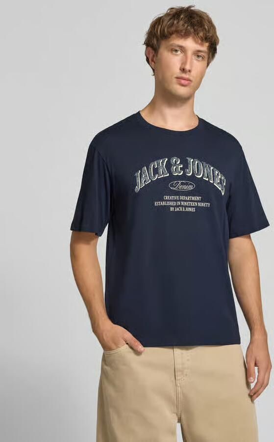 Jack & jones Regular fit t-shirt van puur katoen model 'Denver' - Foto 3