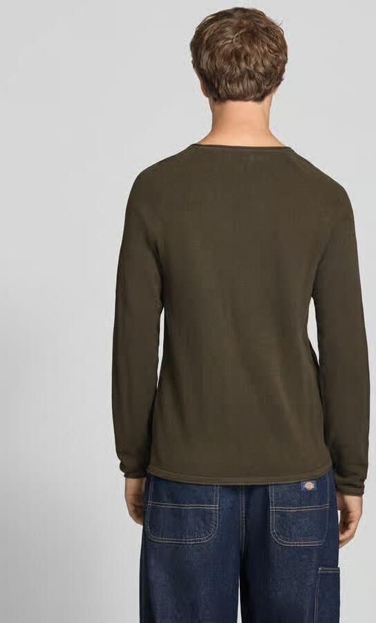 Jack & Jones Trui met ronde hals JJEHILL Effen trui met aangenaam draagcomfort - Foto 9