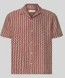 Jack & jones regular fit vrijetijdsoverhemd in all-over look model 'MONTAUK'